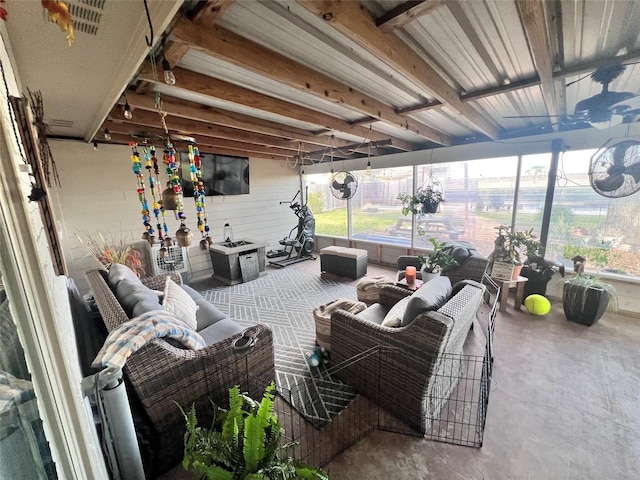 view of patio / terrace featuring outdoor lounge area