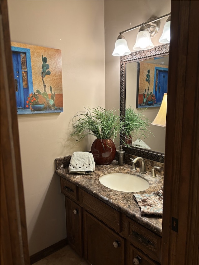 bathroom with vanity