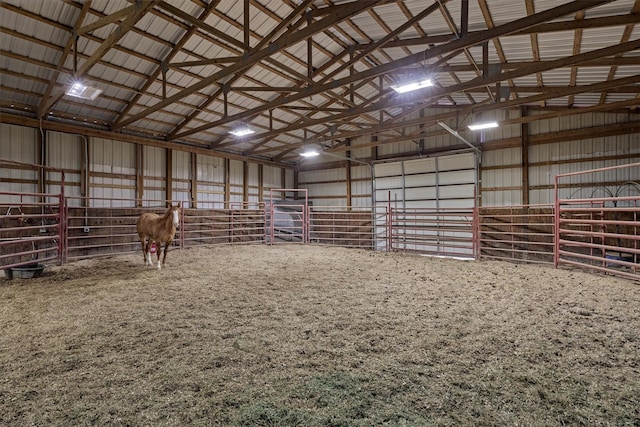 view of horse barn