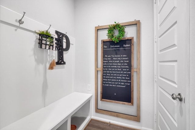 view of mudroom