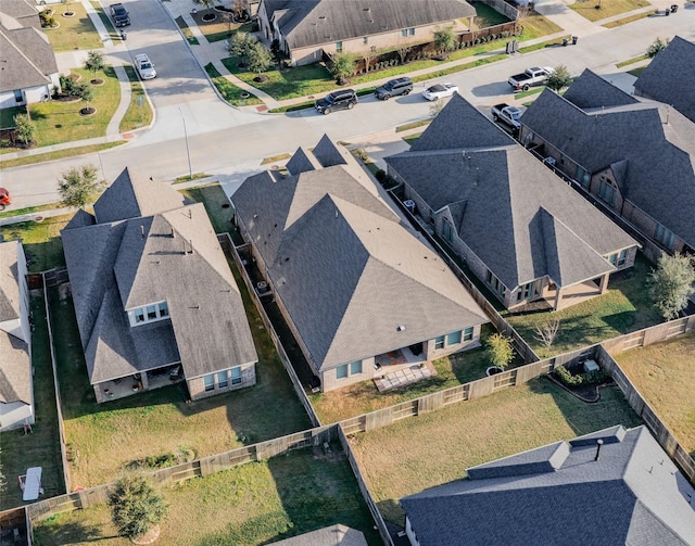 bird's eye view with a residential view