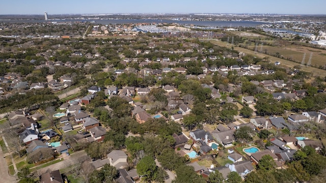 drone / aerial view featuring a residential view