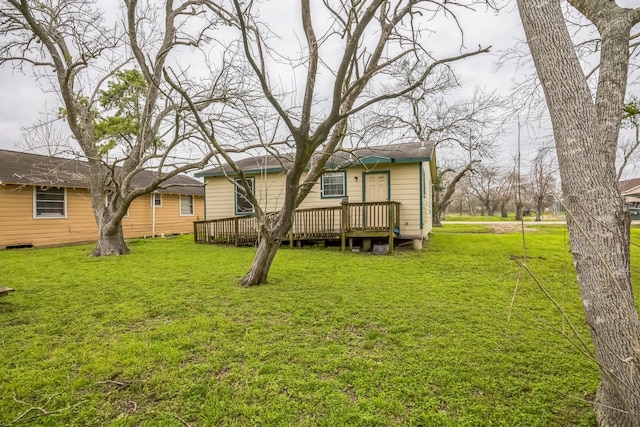 exterior space with a deck