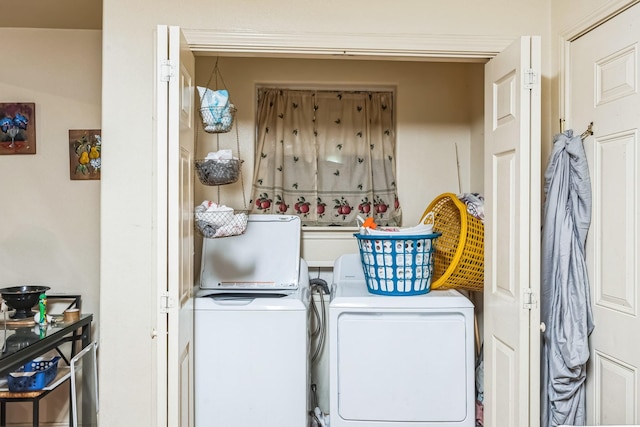 laundry room featuring laundry area and washer and dryer