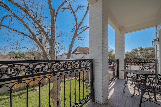 view of balcony