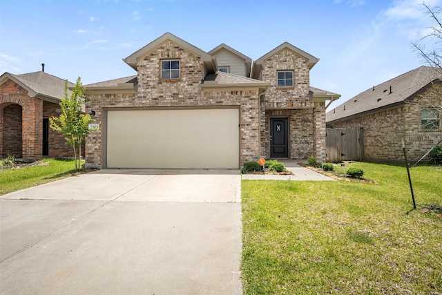 23923 Falling Daylight Dr, Hockley, TX 77447 - traditional-style home featuring brick siding, a shingled roof, and concrete driveway