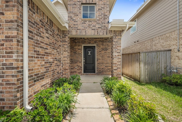 23947 Falling Daylight Dr, Hockley, TX 77447 - entrance to property featuring brick siding and fence