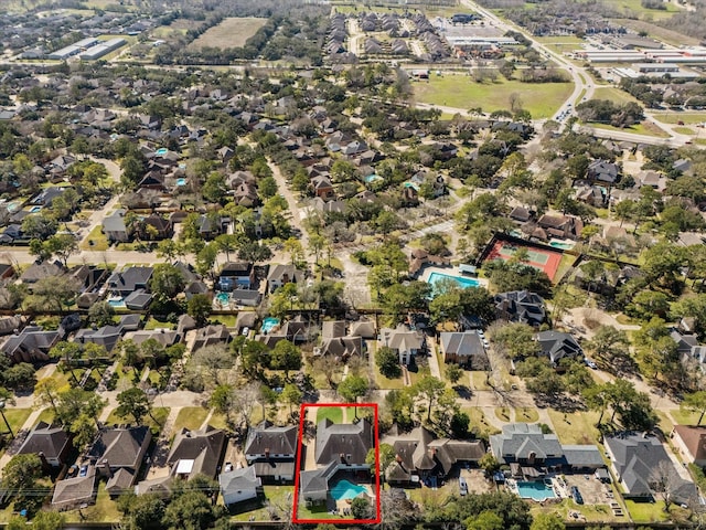 1319 Breezy Bend Dr, Katy, TX 77494 - aerial view featuring a residential view