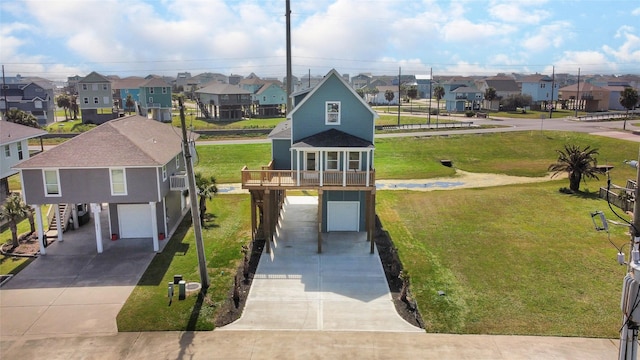 birds eye view of property featuring a residential view