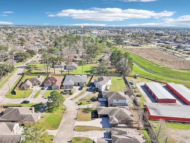 aerial view featuring a residential view