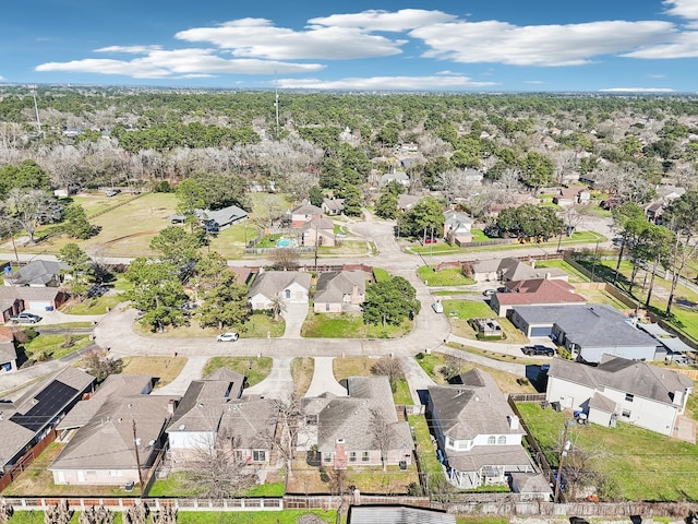 drone / aerial view with a residential view