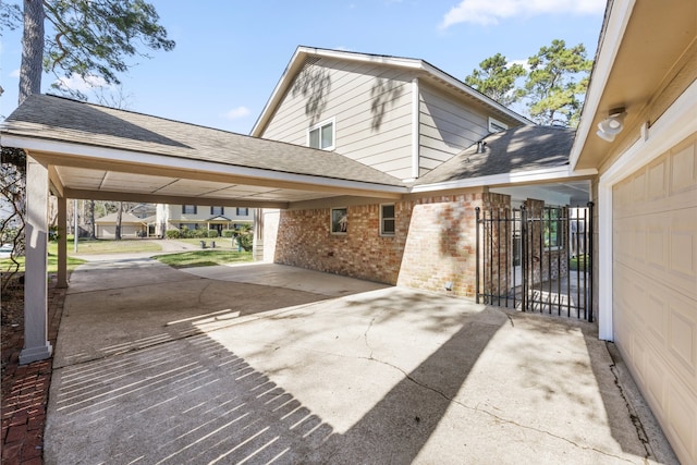 exterior space with driveway