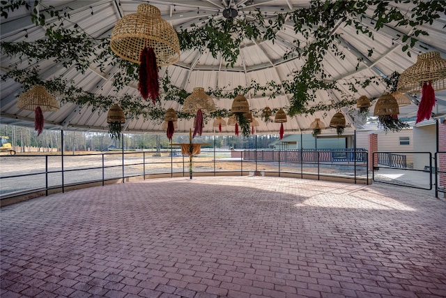 view of horse barn