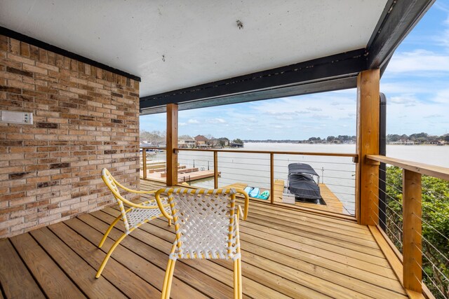 53 La Costa Dr, Montgomery, TX 77356 - deck with a water view