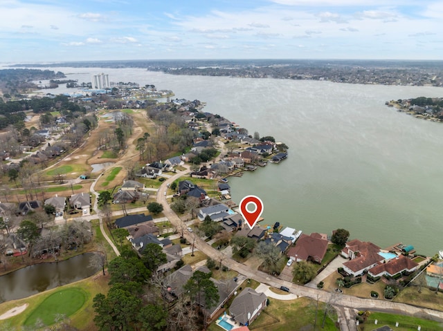 53 La Costa Dr, Montgomery, TX 77356 - birds eye view of property with a residential view and a water view