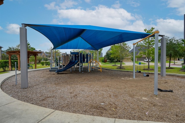 view of communal playground