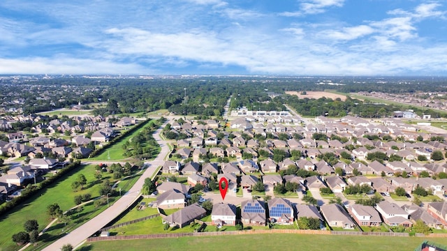 aerial view featuring a residential view