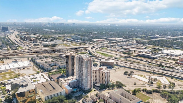 drone / aerial view featuring a view of city