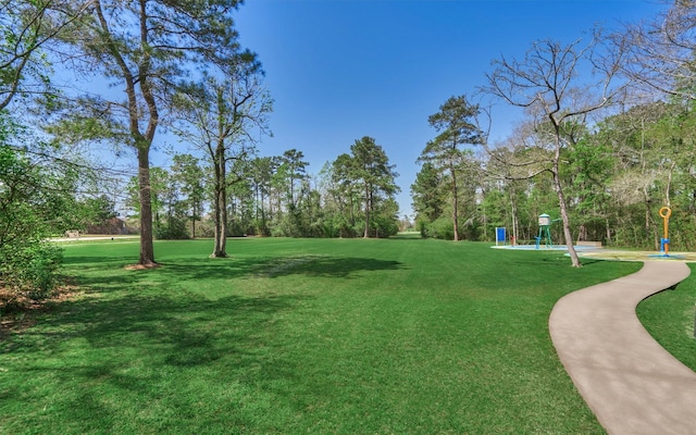 exterior space featuring playground community