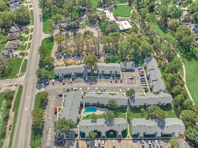 bird's eye view featuring a residential view