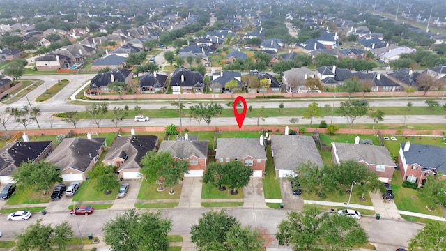 bird's eye view featuring a residential view