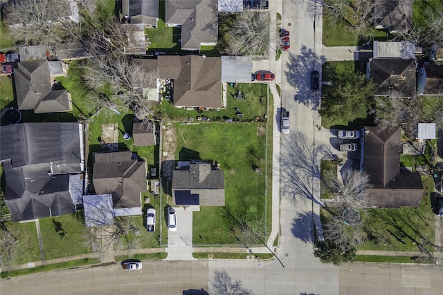 aerial view featuring a residential view