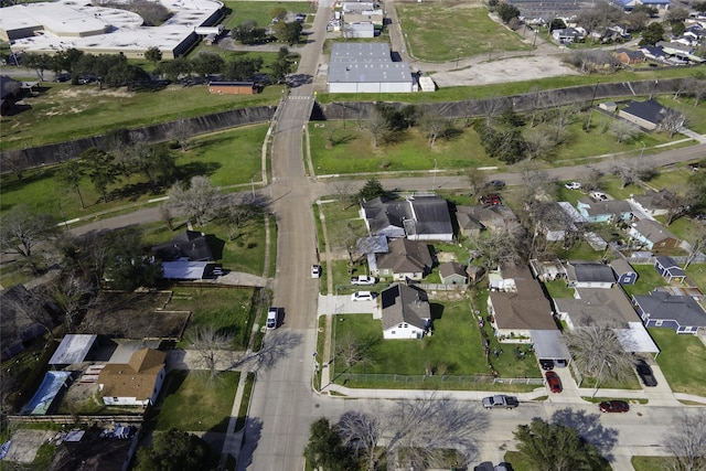 aerial view featuring a residential view