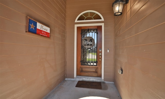 view of property entrance