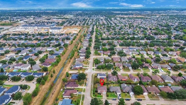 aerial view featuring a residential view