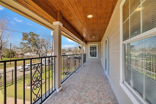 view of balcony