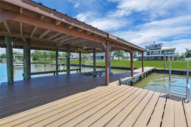 438 S Burnett Dr, Baytown, TX 77520 - dock area featuring a water view