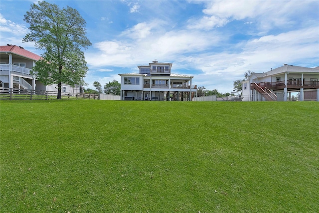 438 S Burnett Dr, Baytown, TX 77520 - view of yard featuring fence