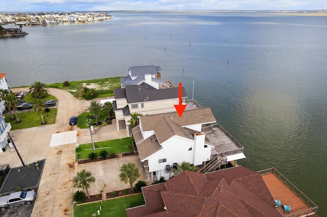 438 Jeanie Lynne Cir, Galveston, TX 77554 - bird's eye view of a large body of water