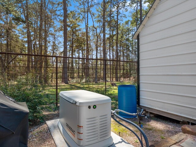 details featuring a power unit and fence