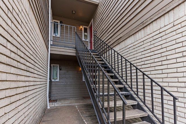 view of stairway