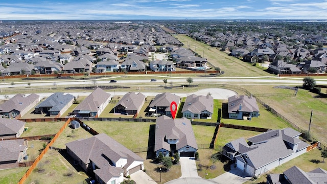 bird's eye view featuring a residential view