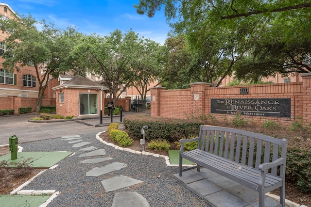 surrounding community with fence