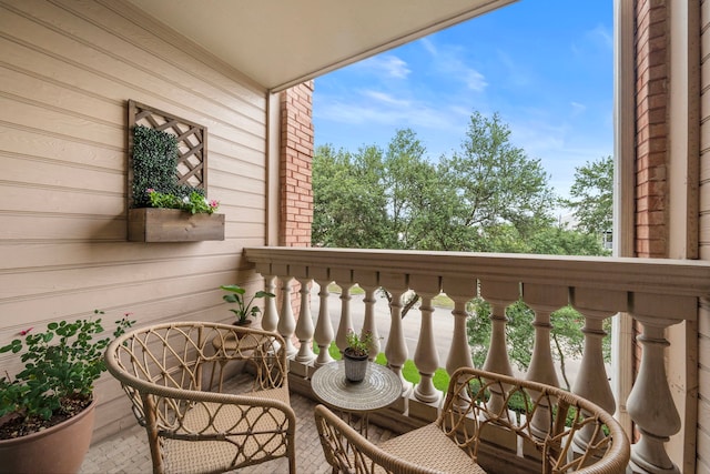 view of balcony