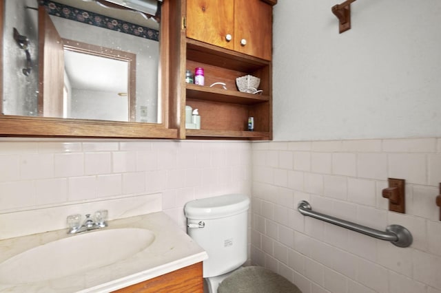 half bath with toilet and vanity