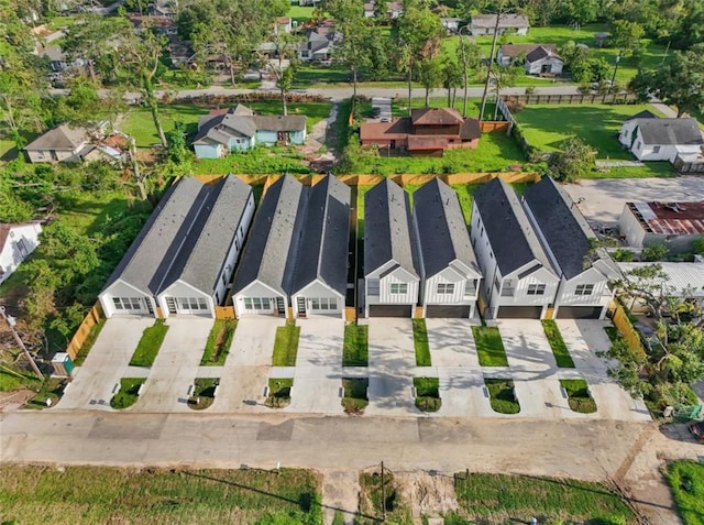 drone / aerial view with a residential view