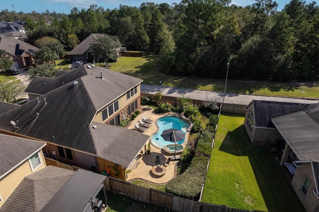 birds eye view of property