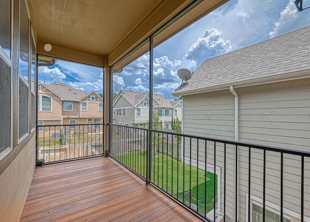 exterior space featuring a residential view