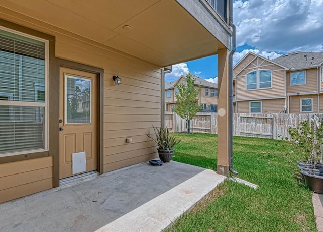 view of patio / terrace with fence