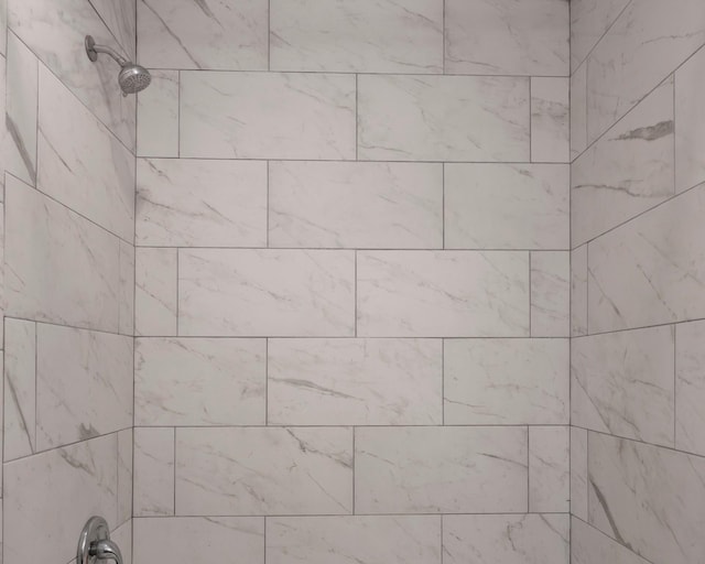 room details with a tile shower