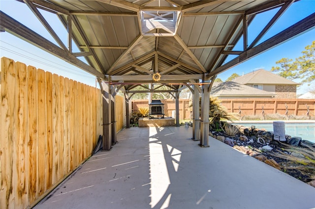 1016 Applewood Dr, Friendswood, TX 77546 - fenced backyard featuring a gazebo and a patio area