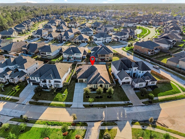 bird's eye view featuring a residential view