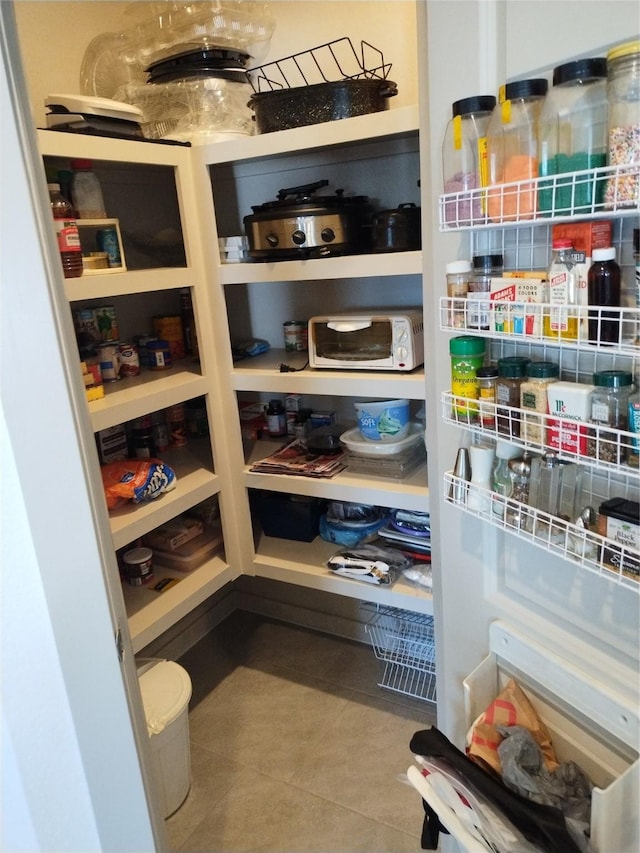view of storage area