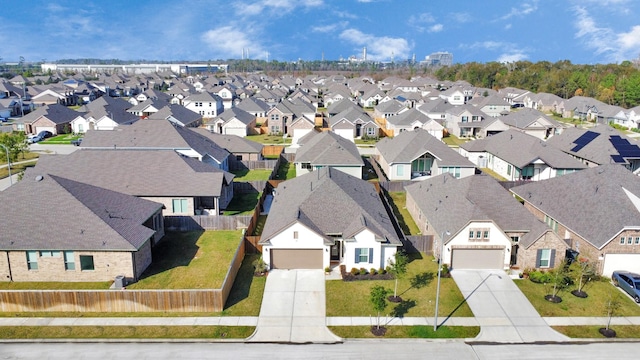 bird's eye view featuring a residential view