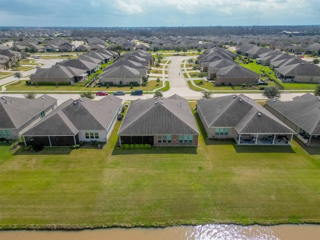 aerial view featuring a residential view