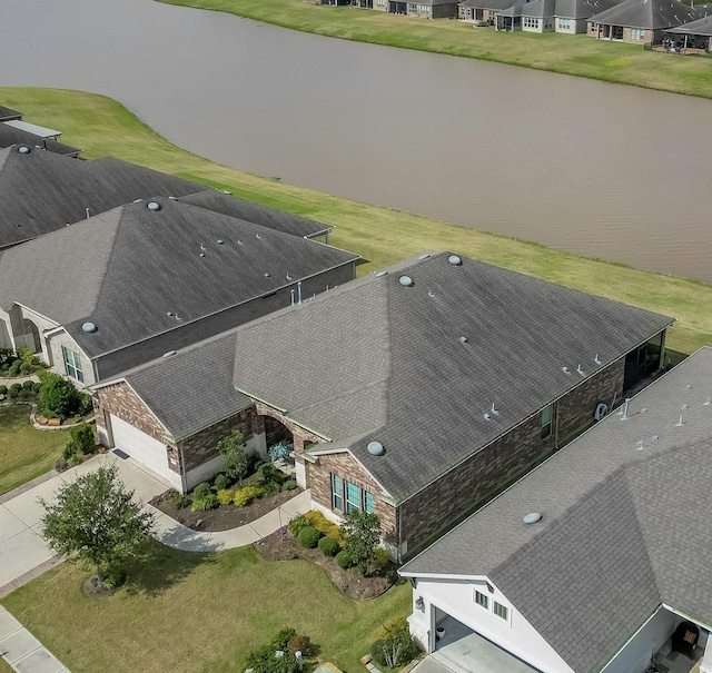 aerial view featuring a residential view